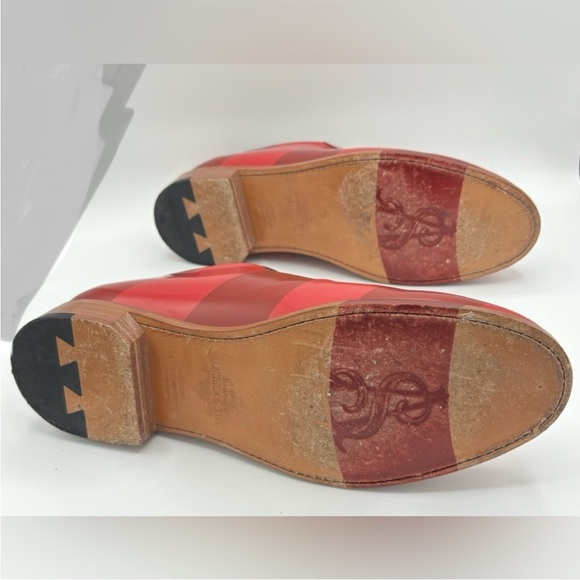 The Office of Angela Scott - Mr. Smith Garnet Striped Shoes Oxfords 42 - Picture 6 of 9